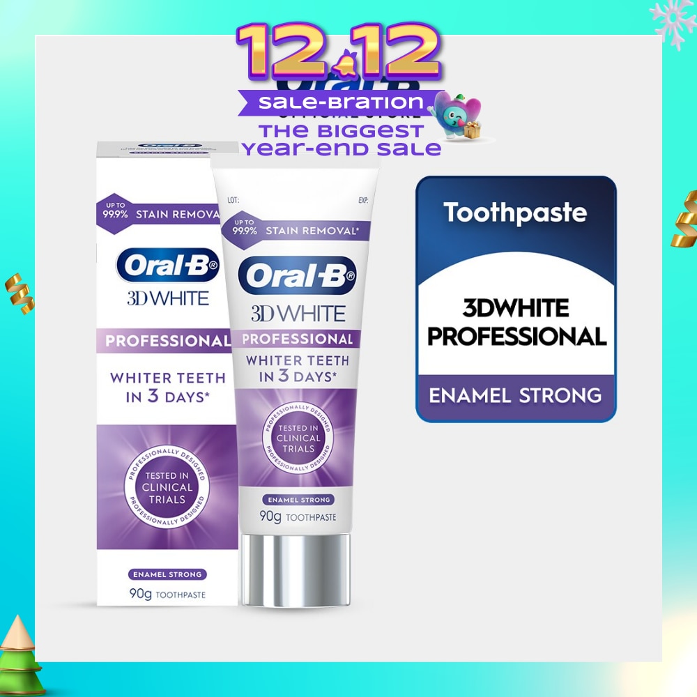 3D White Professional Enamel Strong Whitening Toothpaste 90g