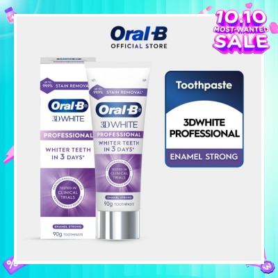 ORAL-B 3D White Professional Enamel Strong Whitening Toothpaste 90g