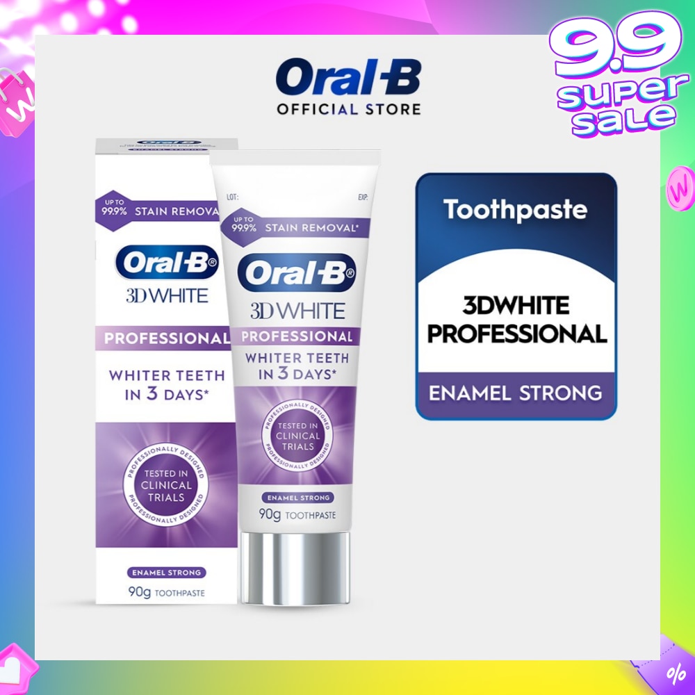 3D White Professional Enamel Strong Whitening Toothpaste 90g