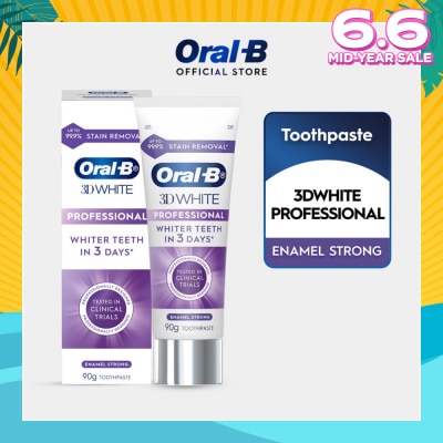 ORAL-B 3D White Professional Enamel Strong Whitening Toothpaste 90g