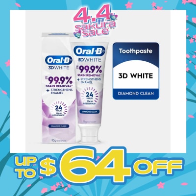 ORAL-B - 3D White Professional Enamel Strong Whitening Toothpaste 90g