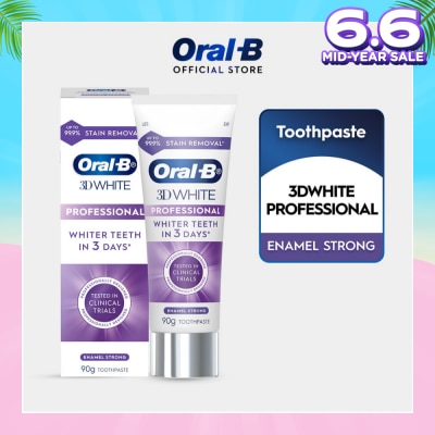 ORAL-B 3D White Professional Enamel Strong Whitening Toothpaste 90g