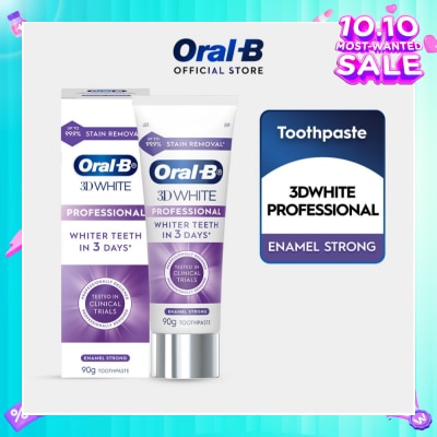 ORAL-B 3D White Professional Enamel Strong Whitening Toothpaste 90g