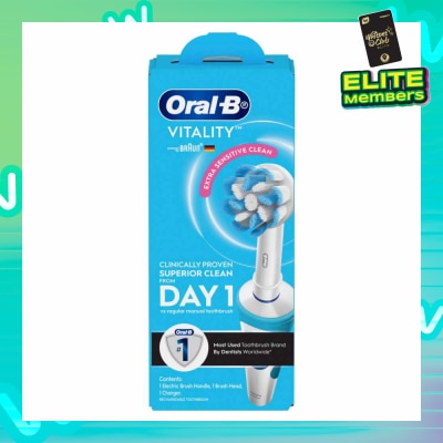 ORAL-B Vitality Extra Sensitive Clean Electric Toothbrush 1s