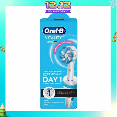 ORAL-B Vitality Extra Sensitive Clean Electric Toothbrush 1s