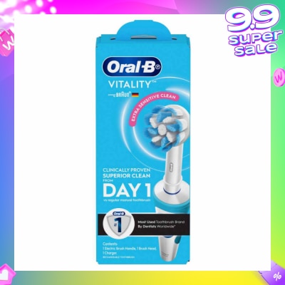 ORAL-B Vitality Extra Sensitive Clean Electric Toothbrush 1s