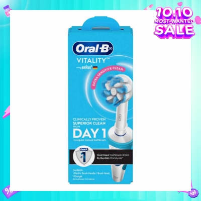 ORAL-B Vitality Extra Sensitive Clean Electric Toothbrush 1s