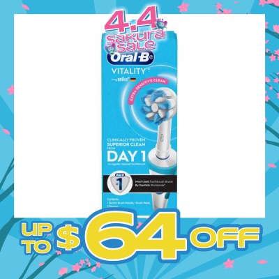 ORAL-B - Vitality Extra Sensitive Clean Electric Toothbrush 1s