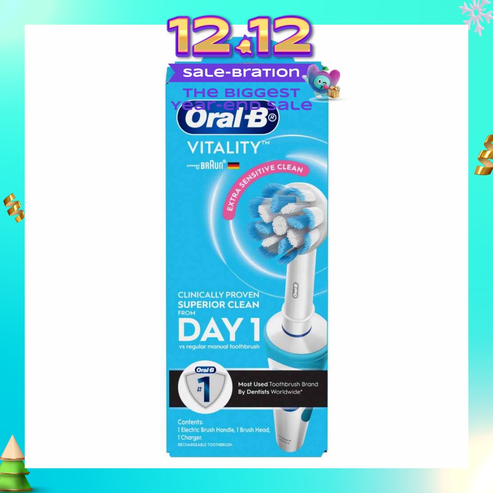 Vitality Extra Sensitive Clean Electric Toothbrush 1s