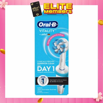 ORAL-B Vitality Extra Sensitive Clean Electric Toothbrush 1s