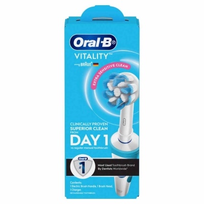 ORAL-B Vitality Extra Sensitive Clean Electric Toothbrush 1s