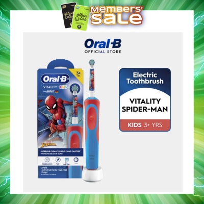 ORAL-B - Vitality Kids Spiderman Superior Clean Electric Toothbrush (For 3+ Years) 1s