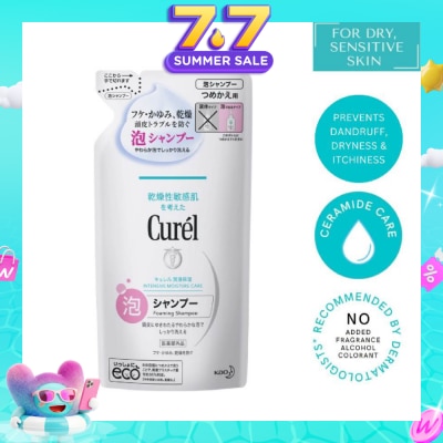CUREL - Intensive Moisture Care Foaming Shampoo Refill (for Sensitive Scalp) 380ml