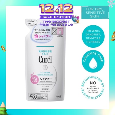 CUREL Intensive Moisture Care Foaming Shampoo Refill (for Sensitive Scalp) 380ml