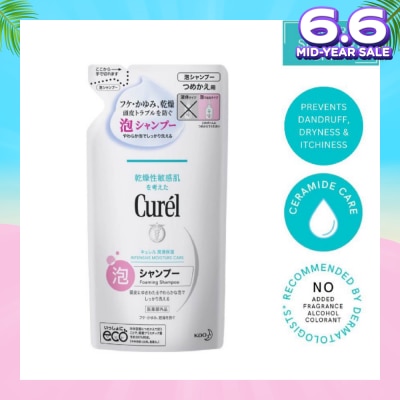 CUREL Intensive Moisture Care Foaming Shampoo Refill (for Sensitive Scalp) 380ml