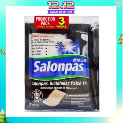 SALONPAS® Diclofenac Patch 1% Value Pack 7s x 3