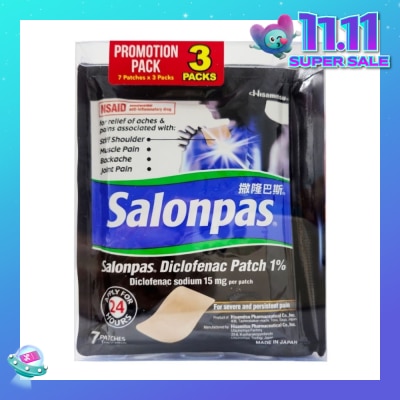 SALONPAS® Diclofenac Patch 1% Value Pack 7s x 3
