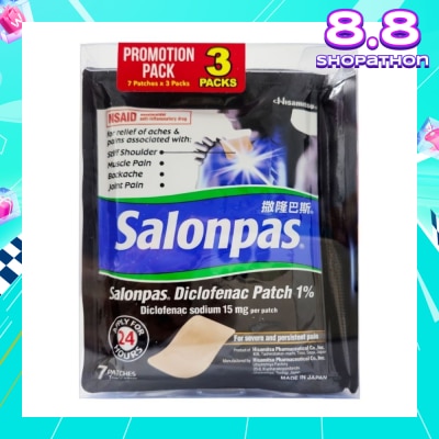SALONPAS® Diclofenac Patch 1% Value Pack 7s x 3