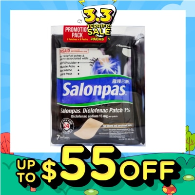 SALONPAS® Diclofenac Patch 1% Value Pack 7s x 3
