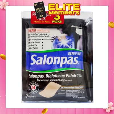 SALONPAS® Diclofenac Patch 1% Value Pack 7s x 3