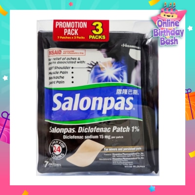 SALONPAS® Diclofenac Patch 1% Value Pack 7s x 3