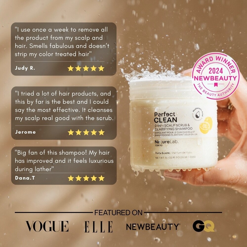 NATURELAB TOKYO Perfect Clean Yuzu 2-In-1 Scalp Scrub & Clarifying