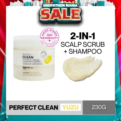 NATURELAB TOKYO - Perfect Clean Yuzu 2-In-1 Scalp Scrub & Clarifying Shampoo 230g