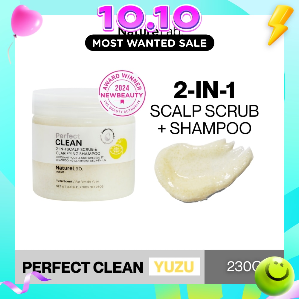 Perfect Clean Yuzu 2 In 1 Scalp Scrub & Clarifying Shampoo 230g image