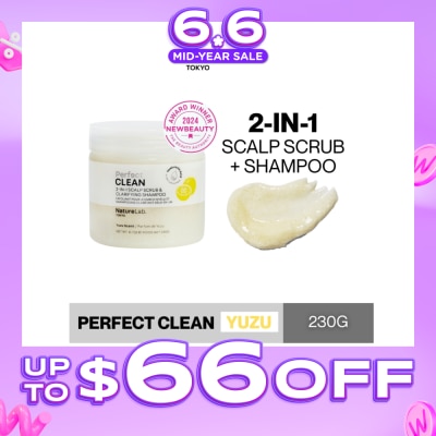 NATURELAB TOKYO - Perfect Clean Yuzu 2-In-1 Scalp Scrub & Clarifying Shampoo 230g