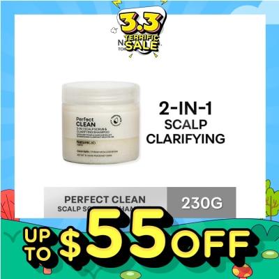 NATURELAB TOKYO Perfect Clean 2-In-1 Scalp Scrub & Clarifying Shampoo 230g
