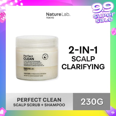 NATURELAB TOKYO Perfect Clean 2-In-1 Scalp Scrub & Clarifying Shampoo 230g