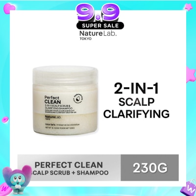 NATURELAB TOKYO - Perfect Clean 2-In-1 Scalp Scrub & Clarifying Shampoo 230g image