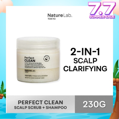 NATURELAB TOKYO Perfect Clean 2-In-1 Scalp Scrub & Clarifying Shampoo 230g