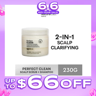 NATURELAB TOKYO - Perfect Clean 2-In-1 Scalp Scrub & Clarifying Shampoo 230g