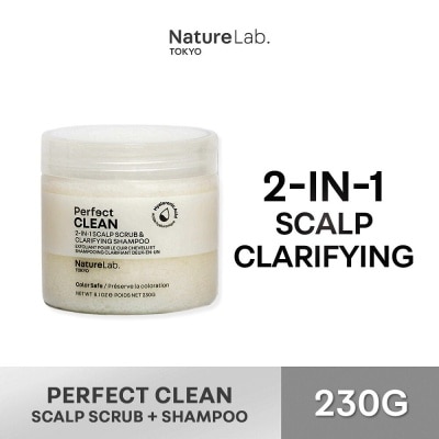 NATURELAB TOKYO Perfect Clean 2-In-1 Scalp Scrub & Clarifying Shampoo 230g