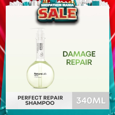 NATURELAB TOKYO - Perfect Repair Shampoo (Sulfate & Paraben Free) 340ml&nbsp;(Expiry: May`2027)