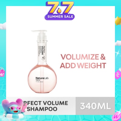 NATURELAB TOKYO - Perfect Volume Shampoo (Sulfate & Paraben Free) 340ml (Expiry: May`2027)