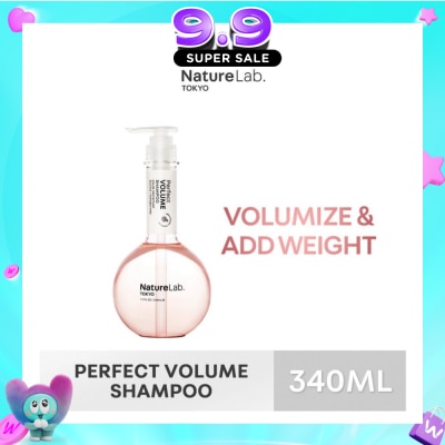 NATURELAB TOKYO - Perfect Volume Shampoo (Sulfate & Paraben Free) 340ml (Expiry: May`2027) image