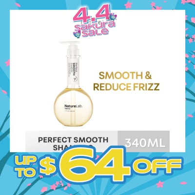 NATURELAB TOKYO - Perfect Smooth Shampoo (Sulfate & Paraben Free) 340ml