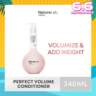 NATURELAB TOKYO Perfect Volume Conditioner (Sulfate & Paraben Free) 340ml
