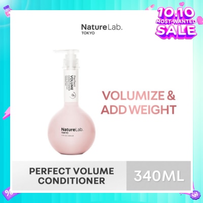NATURELAB TOKYO Perfect Volume Conditioner (Sulfate & Paraben Free) 340ml