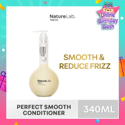 NATURELAB TOKYO Perfect Smooth Conditioner (Sulfate & Paraben Free) 340ml