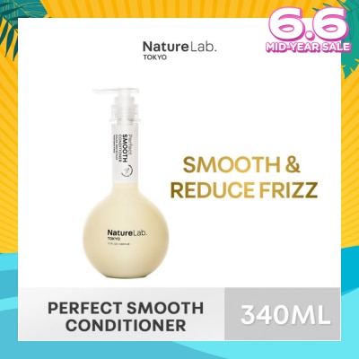NATURELAB TOKYO Perfect Smooth Conditioner (Sulfate & Paraben Free) 340ml