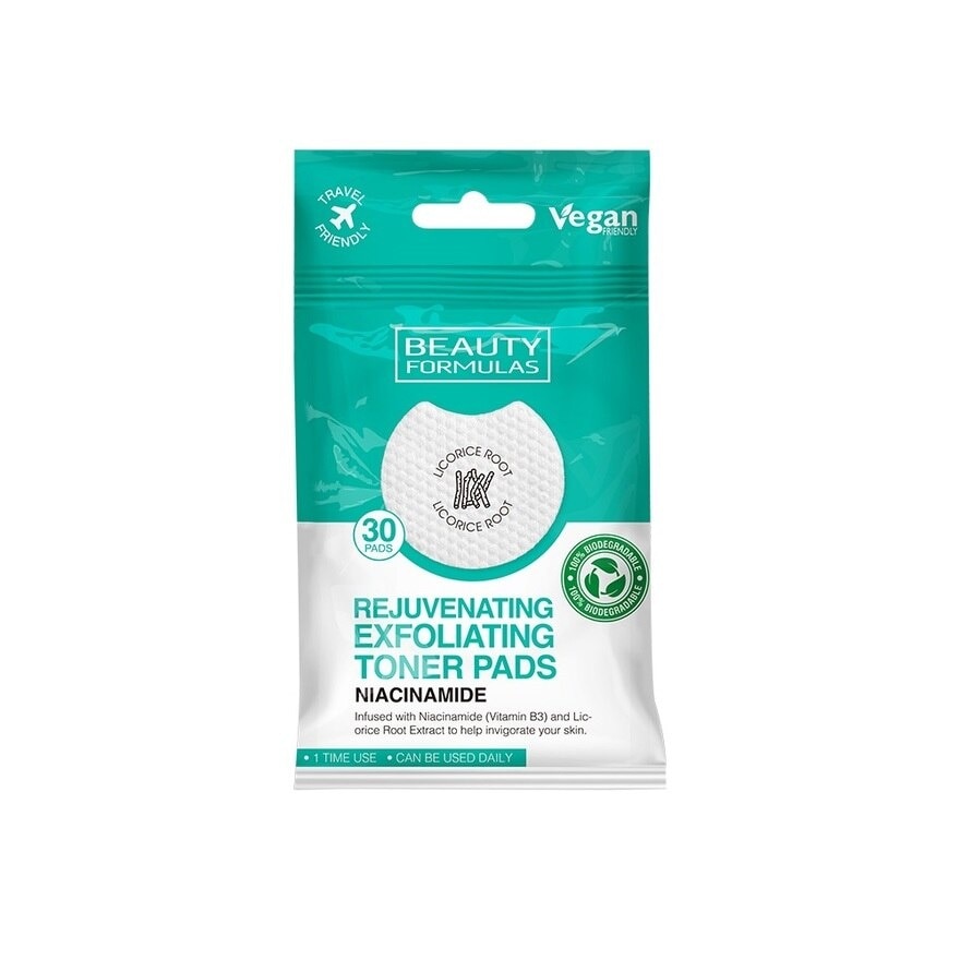 Niacinamide Rejuvenating Exfoliating Toner Pad (To Help Invigorate Skin) 30s