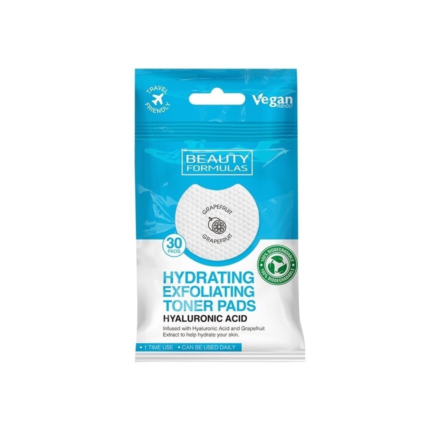 Hyaluronic Acid Exfoliating Toner Pad (To Help Hydrate Skin) 30s