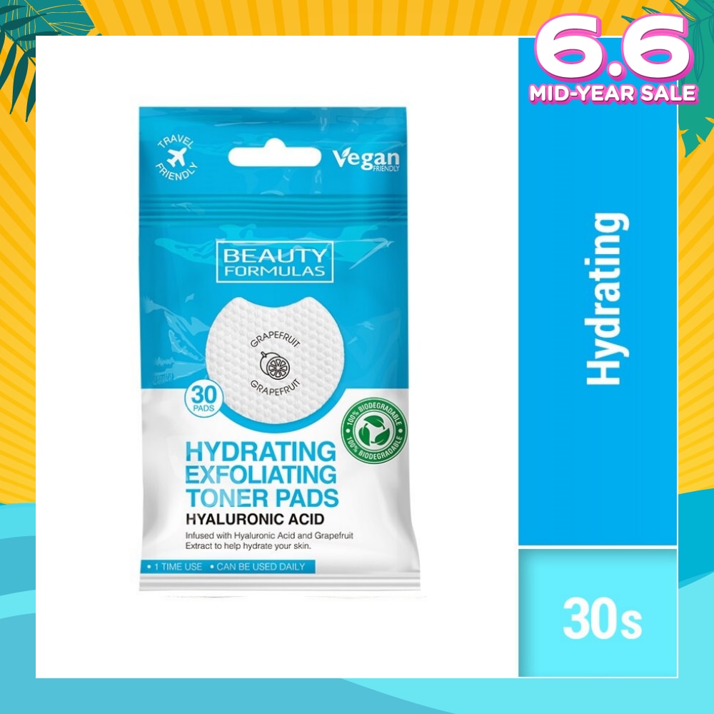 Hyaluronic Acid Exfoliating Toner Pad (To Help Hydrate Skin) 30s