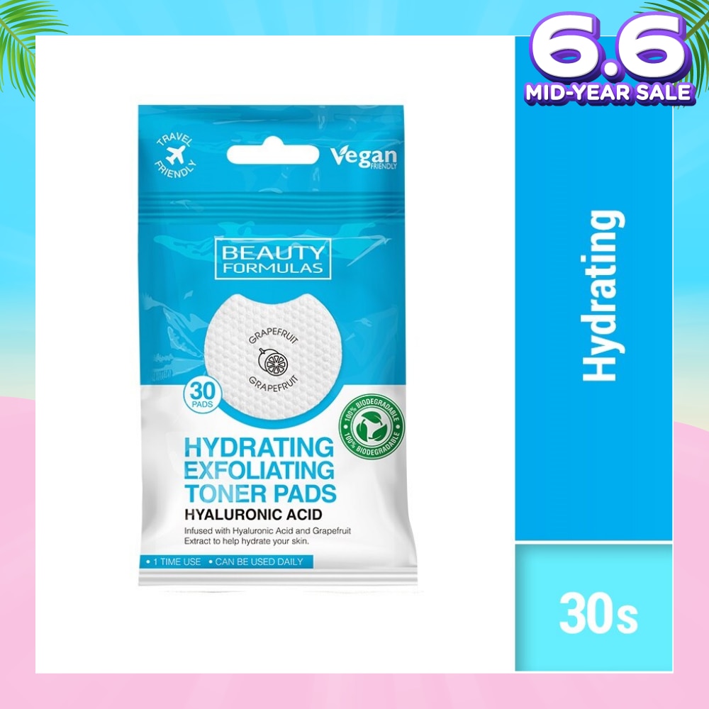 Hyaluronic Acid Exfoliating Toner Pad (To Help Hydrate Skin) 30s