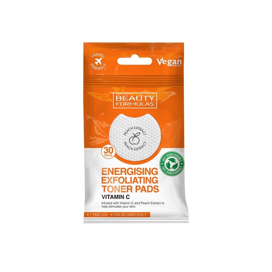 Vitamin C Energising Exfoliating Toner Pad (To Help Stimulate Skin) 30s