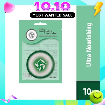 PUREDERM Hydro Soothing Cucumber Pad 10s (Expiry: Feb`2027) image