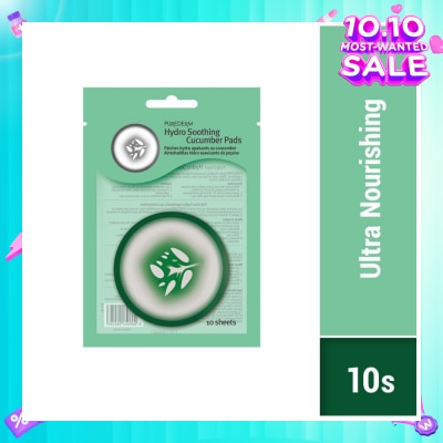 PUREDERM Hydro Soothing Cucumber Pad 10s